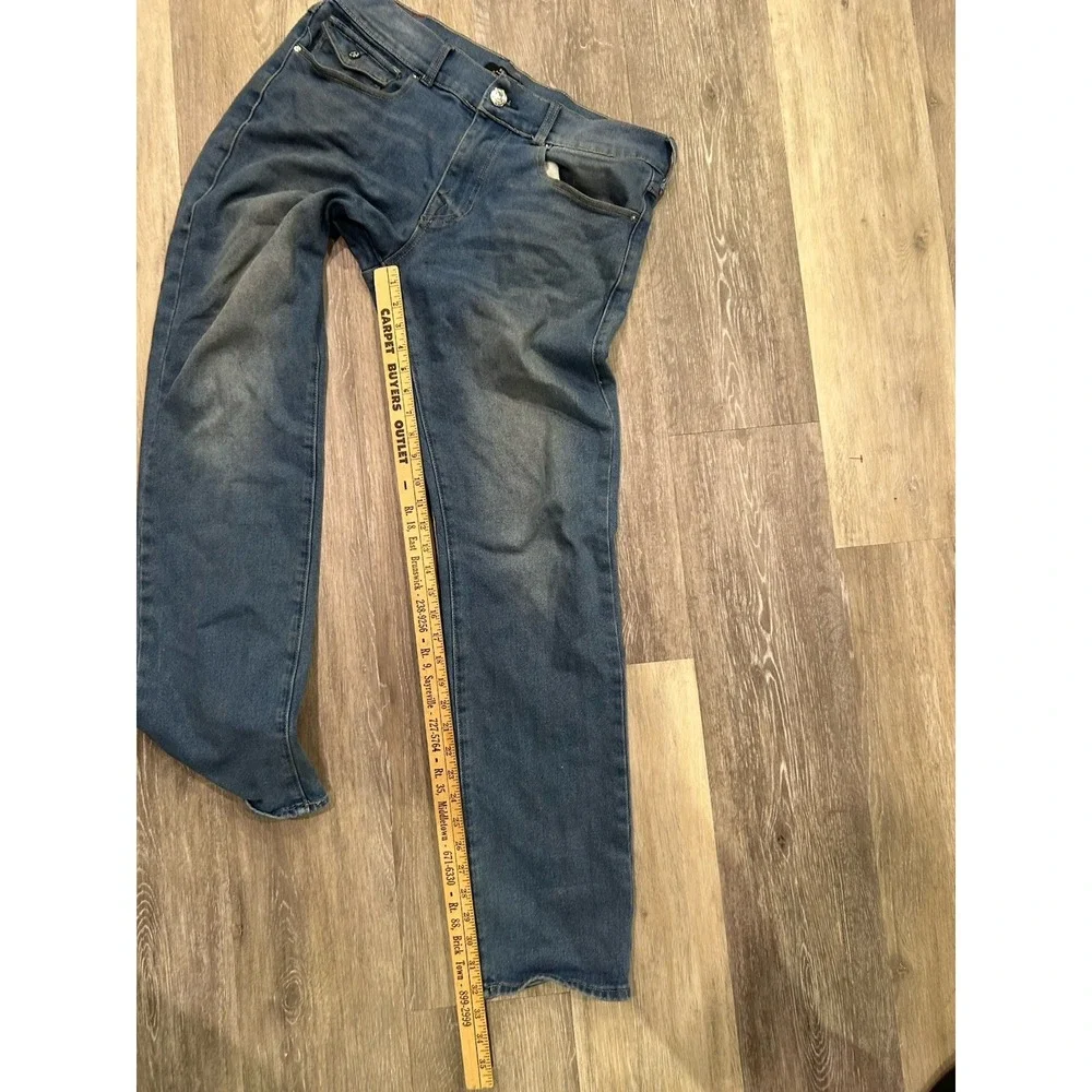 True Religion Ricky Relaxed Straight Jeans Light Wash Fit Leg Blue Size‎ 34x32